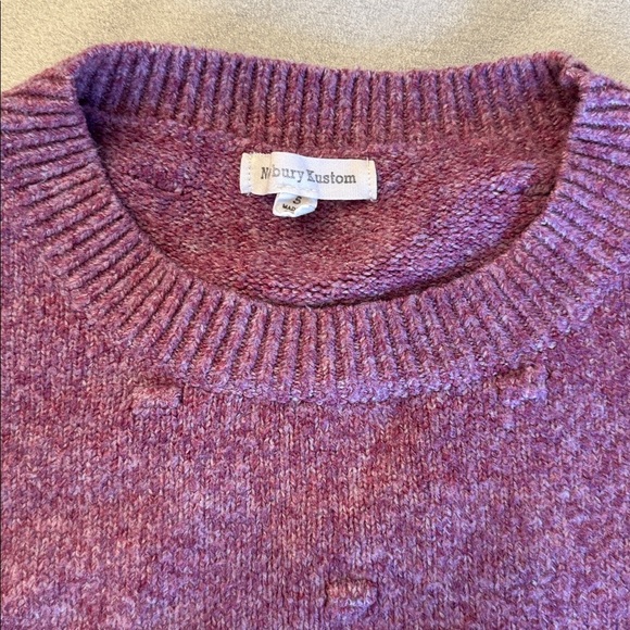 Newbury Kustom Plum Knit Sweater - Picture 6 of 7